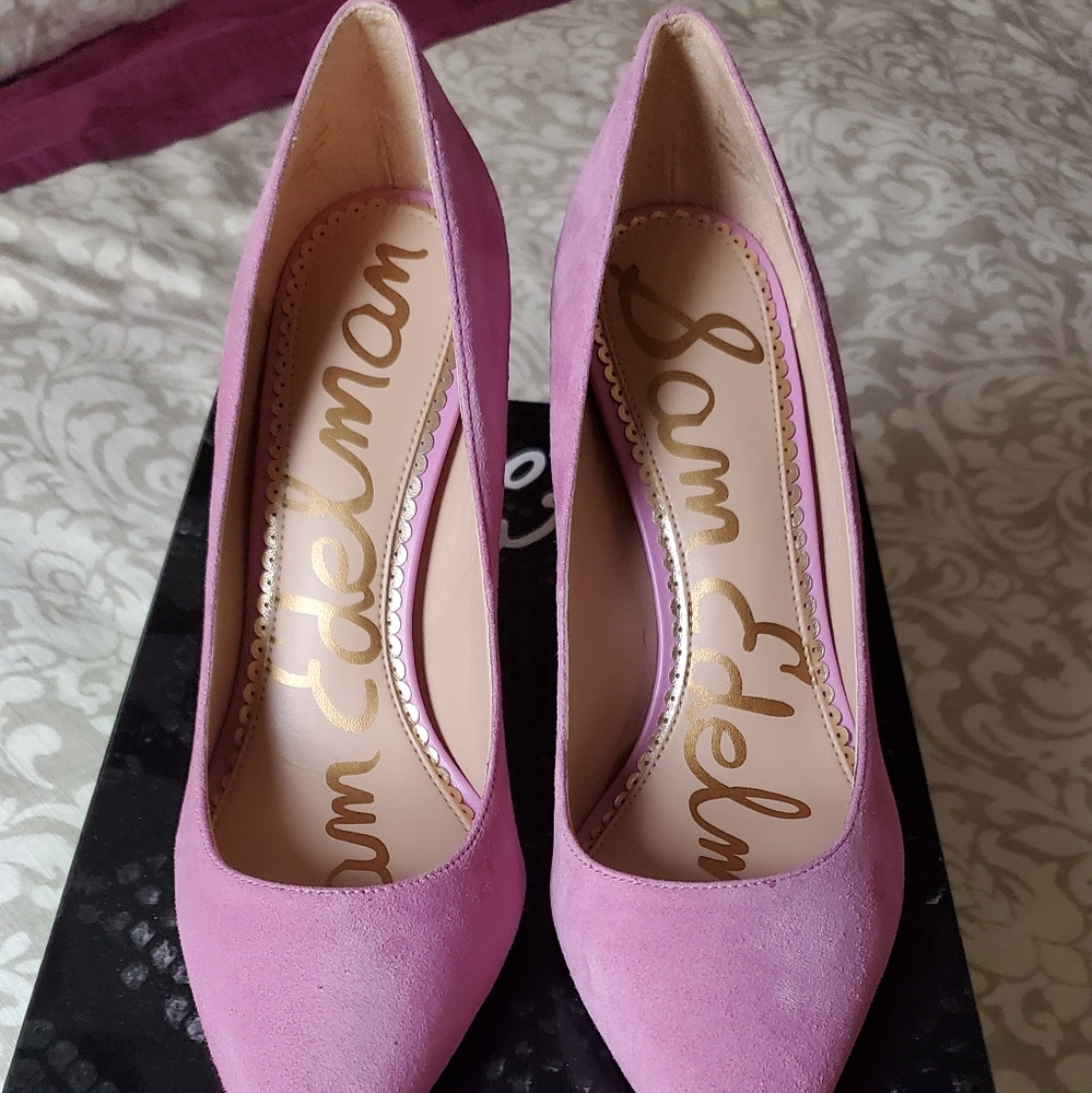 NEW Sam Edelman pink suede pumps
